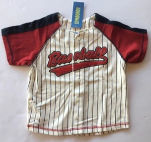 NWT Gymboree Play Ball Size 3 Red White & Blue Baseball Jersey Top - Picture 1 of 1
