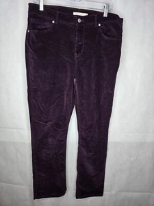 Levi's Classic Straight Purple Corduroy Pants Mid-rise Preppy Academia W32 L30 - Picture 1 of 23