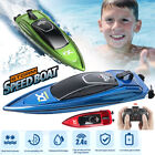 2.4GHz Mini RC Boat High Speed Boat Remote Control USB Boat Toys w/ LED Light
