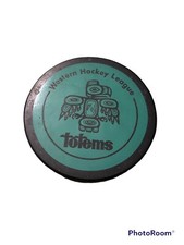 Rare Vintage Seattle Totems Hockey Game Puck Western Hockey League WHL