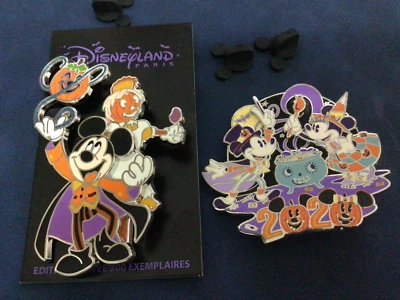 Disney лот из 2 Хэллоуин булавки вампир, Микки и Минни - Изображение 1 из 3