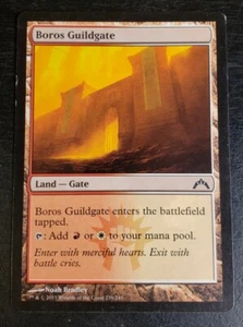 1x Boros Guildgate Gatecrash 2013 MTG Magic Card Dual Land - Gate Color 239 - Picture 1 of 2