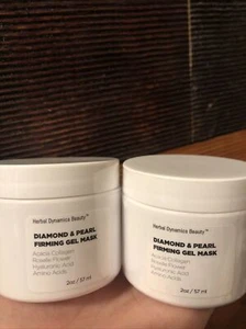 Lot of 2 Herbal Dynamics Beauty DIAMOND & PEARL FIRMING GEL MASK (4 oz) Total - Picture 1 of 1