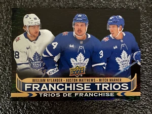 2024-25 UD Tim Hortons Franchise Trios Leafs Nylander Matthews Marner Card FT-3 - Picture 1 of 2