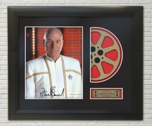 Exhibición de carrete fotográfico de firma reproducción enmarcada Patrick Stewart  - Imagen 1 de 4