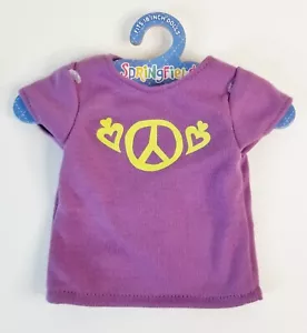 Springfield Doll Clothing Purple Peace Shirt New Fits 18" Dolls American Girl - Picture 1 of 4