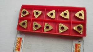 10 Sandvik threading inserts R166.0L-16MM01-175 1020 ( R 166 16mm 01 ISO 1.75mm - Picture 1 of 2
