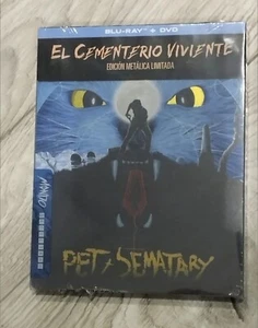 EL CEMENTERIO VIVIENTE (Pet Sematary) STEELBOOK BLU-RAY+DVD NUEVO - Imagen 1 de 3