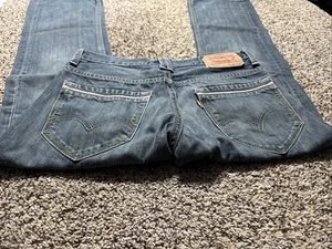 LEVI'S 527 BOOT CUT DESIGNER MEN'S JEANS SIZE 29X30 - Picture 1 of 4