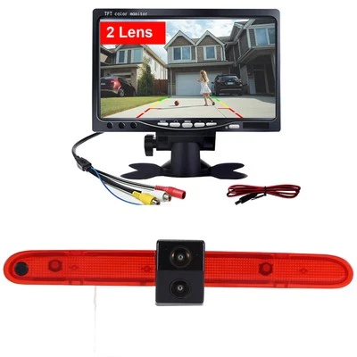 Two Lens Car backup camera+7"Monitor for Peugeot Partner 2 II Tepee Rifter Opel - Image 1 of 4