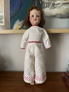 Muñeca de plástico duro Arranbee 21" R&B vintage años 50 pelo rojo ojos dormidos SIN BRAZOS - Imagen 1 de 9