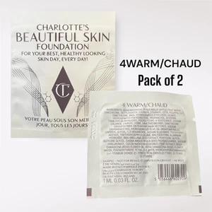 Beautiful Skin Foundation (4 WARM/CHAUD) Charlotte Tilbury Pack Of 2 (1 ml) - Picture 1 of 5