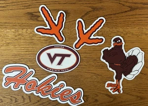 Virginia Tech Hokies Tailgating Car Magnets Set of 5. Used. Please see Pictures! - Picture 1 of 13