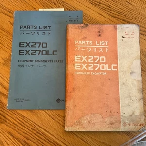 Hitachi EX270 EX270LC PARTS MANUAL BOOK CATALOG LIST HYDRAULIC EXCAVATOR pn P158 - Picture 1 of 5