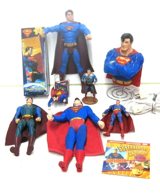 ENORME LOTE DC COMICS SUPERMAN JUGUETES COLECCIONISTAS LÁMPARA FIGURA DE ACCIÓN ROMPECABEZAS DVD Foto 1 de 2