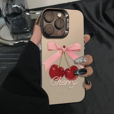 Case For iPhone 16 Pro Max 15 14 13 12 Mini 11 XR XS 8 7 Cartoon Bow Phone Cover - Image 1 of 4