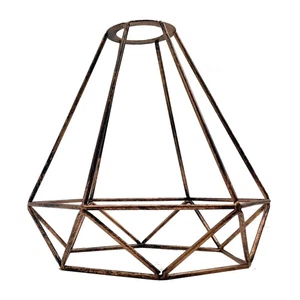 Ceiling Light Shade Geometric Pendant Lampshade Lamp Industrial Cage Vintage E27 - Picture 1 of 60
