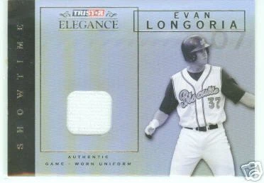Evan Longoria Tampa Bay 2007 TriStar Elegance Game-Used - Image 1 of 1