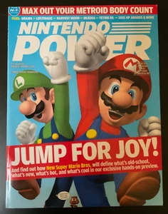 Nintendo Power Magazine Volume 203 New Super Mario Bros. with Poster - Imagen 1 de 14