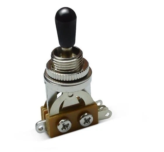 3 Way Electric Guitar Toggle Switch Pickup Selector LP SG 335 etc With Black Tip - Image 1 of 1