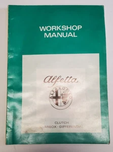 1973 Alfa Romeo Service Department Workshop Manual Clutch Gearbox Differential - Picture 1 of 19