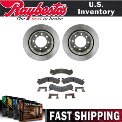 Kit de rotores de freno traseros pastillas de freno de cerámica para Chevrolet Silverado 3500 HD 2009 Foto 1 de 4