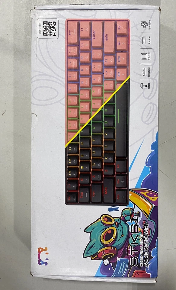 STK61 60% RGB USB  Bluetooth  Mechnical Keyboard - Image 1 of 1