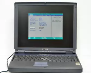 SONY PCG-FX33V BP Celeron 900MHz memory 128MB HDD 40GB BIOS confirmation - Picture 1 of 7