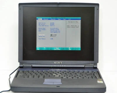 SONY PCG-FX33V BP Celeron 900MHz memory 128MB HDD 40GB BIOS confirmation  - Image 1 of 4