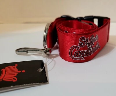 NEW NEVER USED ST. LOUIS CARDINA DETACHABL 24" KEYCHAIN LANYARD FIRM $12 NOTHING - Image 1 of 4