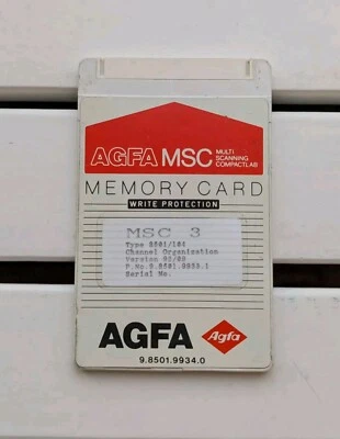 AGFA MSCANNING COMPACTLAB MEMORY CARD MSC3 TYPE 8501/104  - Image 1 of 2