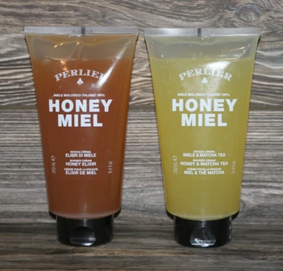 Lot of 2 Perlier Honey Miel Organic Honey & Matcha Tea Body Wash SEALED (S-1915 - Image 1 of 2