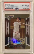 2008 Donruss Sports Legends STAN MUSIAL Signed Auto Baseball Card #20 PSA/DNA
