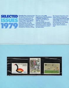 Australien ausgewählte 1979 Briefmarken, in Australien Post Präsentationspaket - Bild 1 von 2