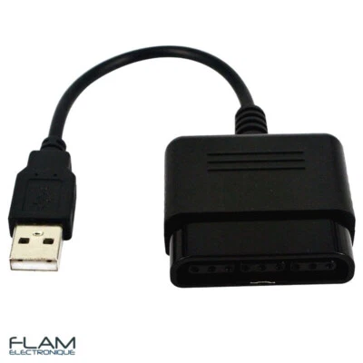 GENERIQUE Adaptateur USB manette Playstation 2 vers PC -PS2 controller to PC & PS3 Adapter