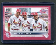2022 Topps Update Mothers Day Pink One Last Dance #US168 Pujols Molina /50