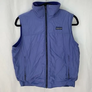 Vtg 90's Patagonia Synchilla Fleece Lined Nylon Vest Kids Unisex Large Size 9/10 - Picture 1 of 7