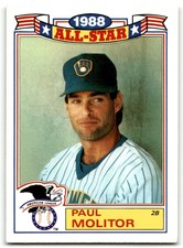 1989 TOPPS GLOSSY ALL-STARS PAUL MOLITOR MILWAUKEE BREWERS #3