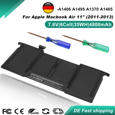Batería 7.6V Para Apple MacBook Air 11" A1406 A1465 A1370 Mid 2012 2013 2014 2015  - Imagen 1 de 4