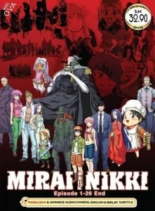 Anime DVD Mirai Nikki Future Diary Vol.1-26 End + OVA English Dubbed - Picture 1 of 2