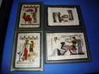 ÄGYPTISCHE PAPYRUS BILDER ~4 STÜCK~ GRIECHISCHE MYTHOLOGIE NEUWERTIG SIEHE BESCH