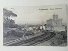 CARTOLINA PAESAGGISTICA CASTIGLIONCELLO STAZIONE FERROVIARIA TRENO PISA TOSCANA