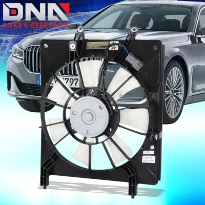 FOR 2004-2008 ACURA TSX FACTORY STYLE AC CONDENSER COOLING FAN SHROUD ASSEMBLY - Image 1 of 4