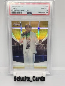 2005-06 Topps Finest Jay-Z RC TRUE GOLD ROOKIE Refractor #2/39 PSA 8 #101 - Picture 1 of 2
