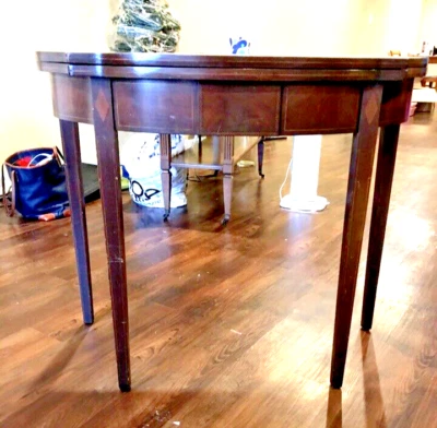 Consola Imperial Caoba Grand Rapids Mesa de Juego Abatible CIRCA 1920 Foto 1 de 4