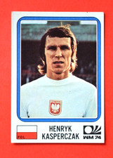 1974 Panini World Cup Munich 74-Henryk Kasperczak Poland #344 Unglued