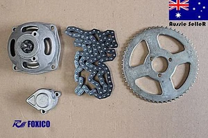 6T CLUTCH BELL HOUSING + REAR SPROCKET + CHAIN 47 49CC DIRT POCKET ATV QUAD BIKE - Bild 1 von 2