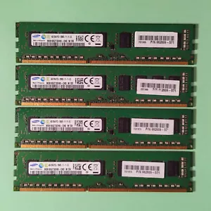 Samsung 16GB Kit 4x4GB PC3-12800 DDR3-1600 CL11 240-Pin ECC UDIMM M391B5273DH-CK - Picture 1 of 2