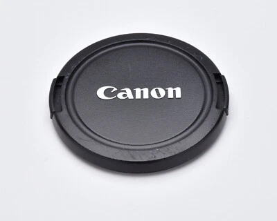 Canon EOS E 67mm Snap-On Front Lens Cap Chrome Logo (#1560) - Image 1 of 2