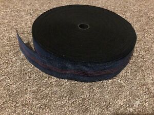 25 Meters BLUE Elasticated Upholstery Webbing 2" Ercol & Cintique Chair Seat